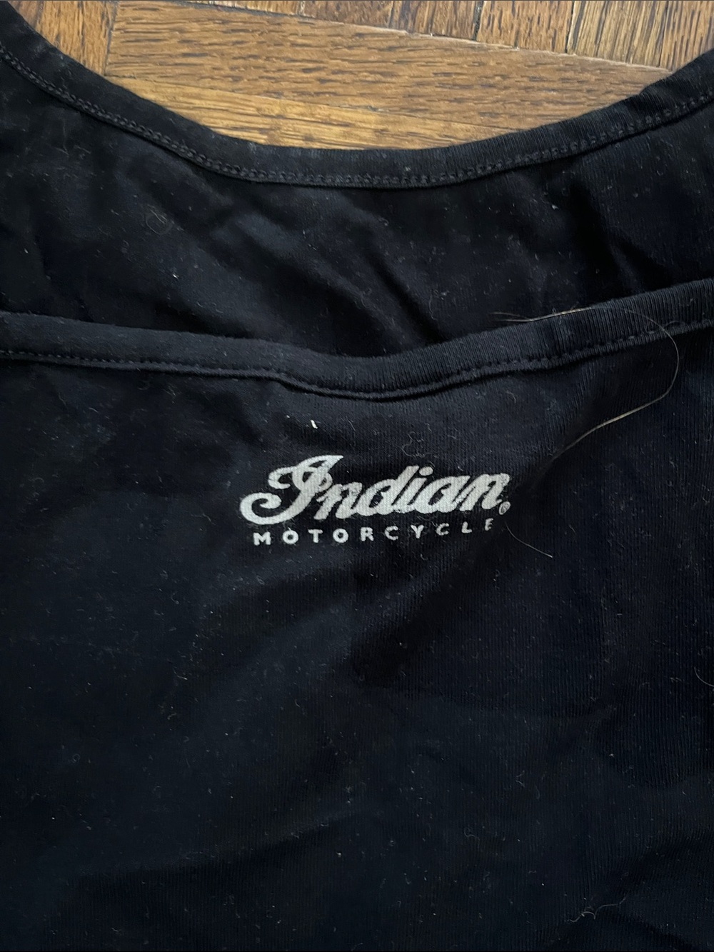 INDIAN MOTORCYCLE Women's Black Logo Tank Top, great cond XS - Picture 6 of 7